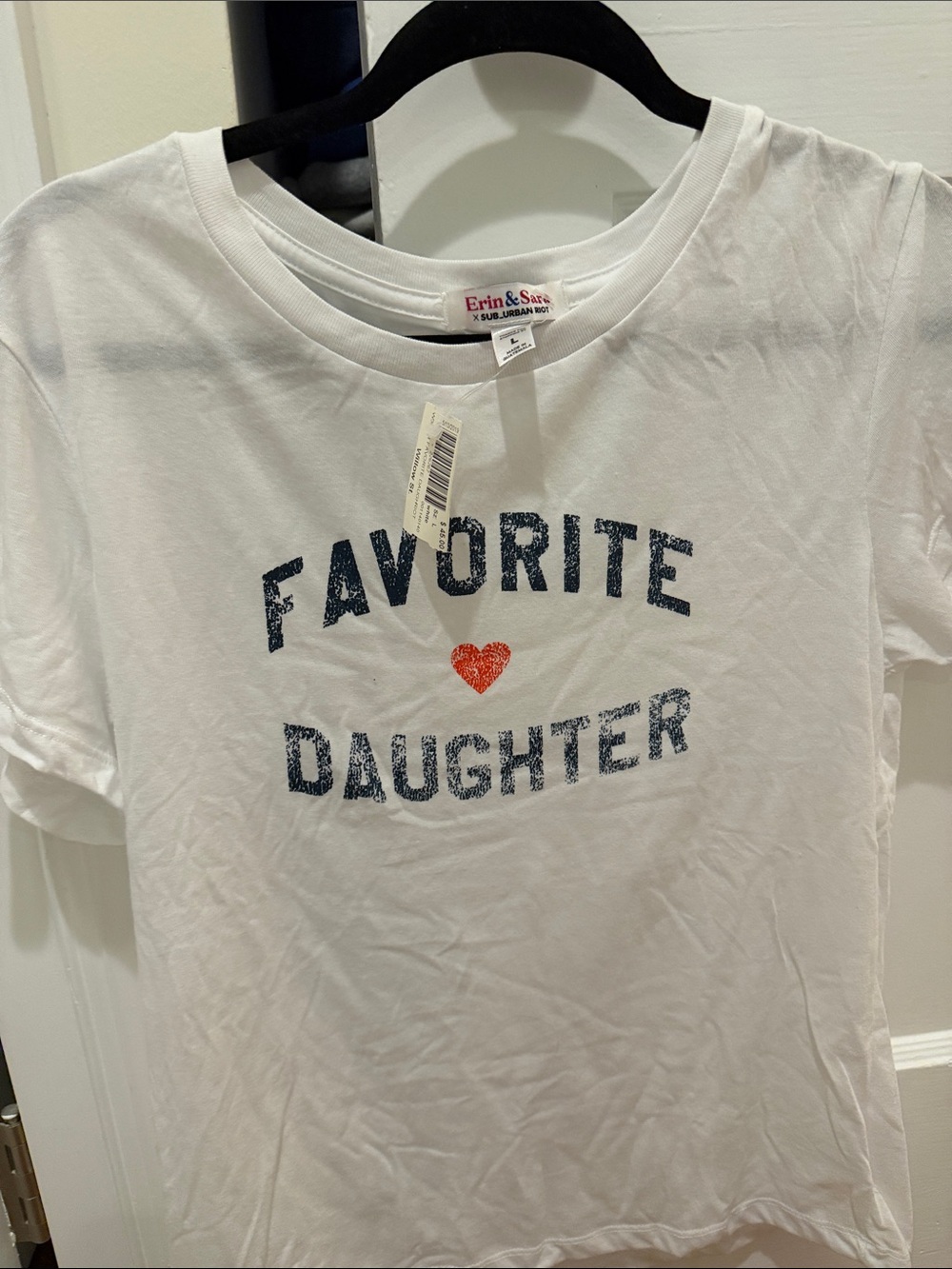 "Favorite Daughter" White Graphic Tee - Picture 3 of 4